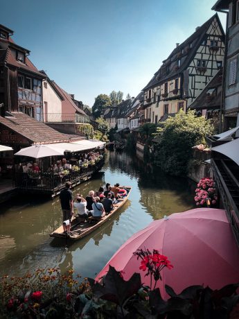 Kanäle in der Stadt Colmar